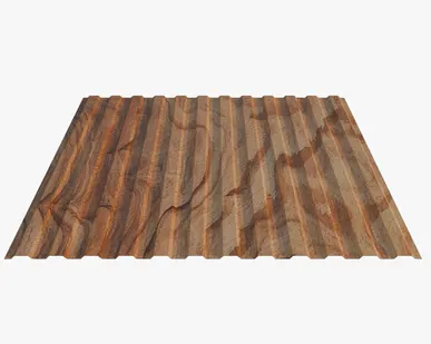 фото Профнастил Н10.40 покрытие 3D золотой тик Россия, эконом, 0.4-0.45 мм