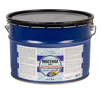 фото Мастика битумная кровельная 10 кг ХозДвор, гидроизоляционная