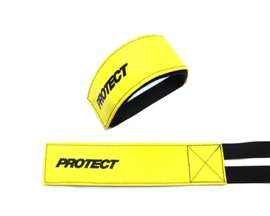 фото Аксессуары PROTECT Стрепы для педалей велосипеда 2 штуки, р-р 48,5х5 см цвет желтый PROTECT™