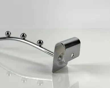 фото Кронштейн изогнутый на овальную трубу с 9-ю шариками, L=350мм, d=7мм