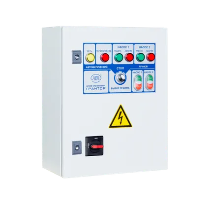Фото №0 Шкаф управления 2 дренажными насосами без УПП и ПЧ Грантор АЭП40-058-54К-22УБ (EA08B344464)