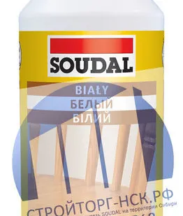 фото Белый клей для дерева 62А Soudal на основе ПВА дисперсии 12*250 мл (107656)