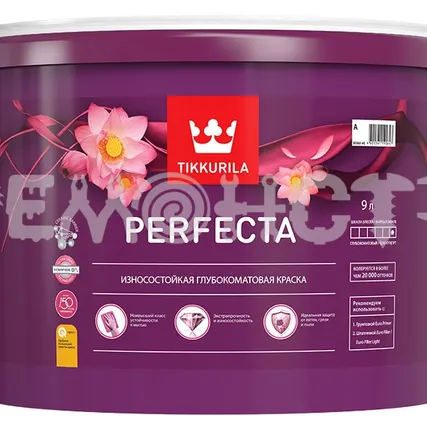 Фото №0 Краска вд интер  9 л гл/мат Tikkurila PERFECTA (1) база А П АР