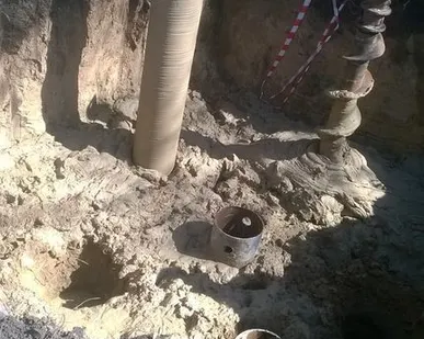 фото БУРОНАБИВНЫЕ СВАИ.БУРЕНИЕ. ЯМОБУР