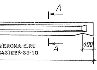 фото Балка стропильня односкатная Серия 1.462.1-1/88 2БСО 12-4к7