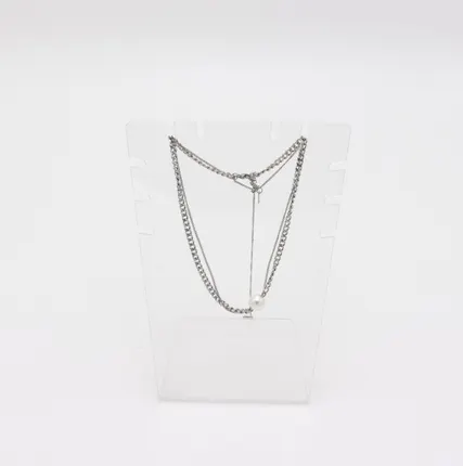 Фото №0 Подставка для ювелирных украшений 4 (сережки, цепочки) 150*210мм, прозрачный