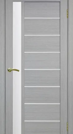 Фото №0 Дверь межкомнатная остекленная Турин 554.21 мателюкс (70х200см) Дуб серый