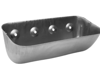 фото Ковш норийный металлический цельнотянутый УКЗ-175. Размер 400х180х155 мм.