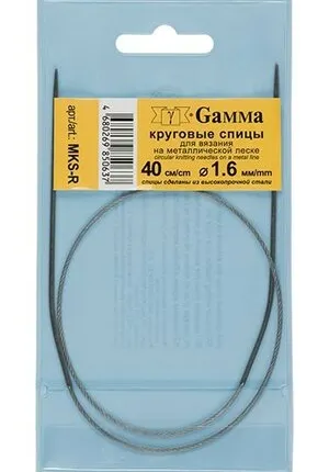 Фото №0 круговые MKS-R металл d 1.6 мм 40 см на металл.леске GAMMA