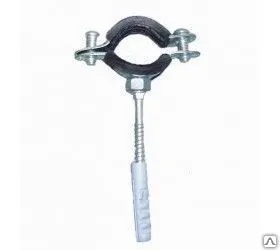 Фото №0 Крепление д/труб металлическое с резиновым уплотнителем (25-29мм) 3/4