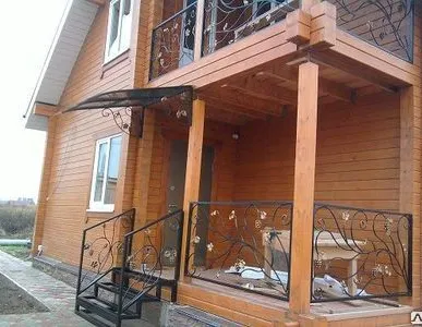 фото Козырек со ступенями