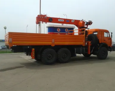 фото КАМАЗ 43118 с манипулятором Kanglim KS1256G-II