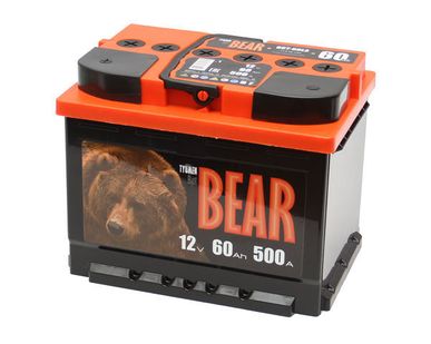 фото Аккумулятор автомобильный "TYUMEN" BATBEAR 6СТ-60 LА (прямая полярность) (к