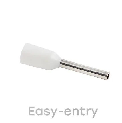 Фото №0 Наконечник штыревой втулочный изол. НШвИ 0.5-8 (уп.50шт) EKF nhvi-0.5-8