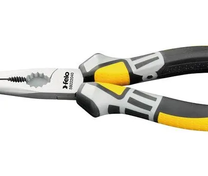 Фото №0 Длинногубцы угловые с резцом 205мм Felo 59222040