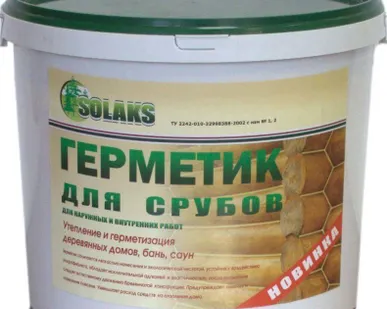 фото Герметик для срубов SOLAKS 7 кг.  ЦВЕТ: сосна