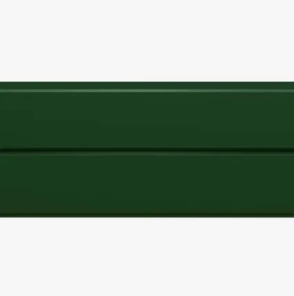 Фото №0 Сайдинг Фасадная панель «Софит» 0.45 мм RAL 6002, Зеленый лист