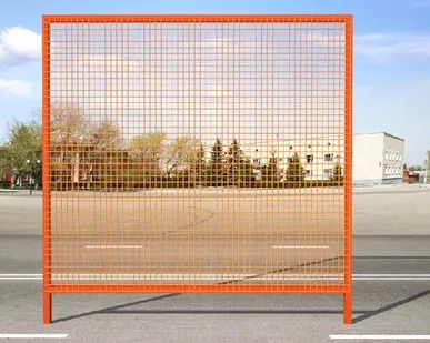 фото Сигнальное защитное ограждение 2БП 1,6х2м профиль 30х30х1,5 2 заглушки