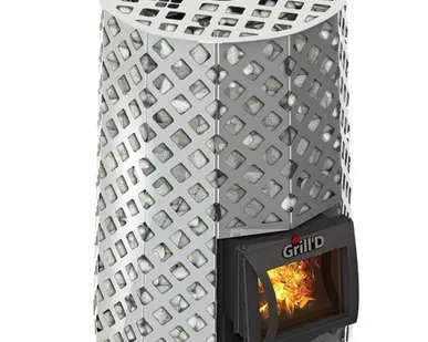 фото Печь дровяная Grill D Violet Steel Romb Short (жадеит 100 кг)