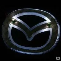 фото Светодиодная эмблема Mazda 6 цвет белый 14*11см. Проекция в двери/эмблемы П