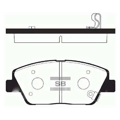 Фото №0 Sangsin Brake Колодки тормозные передние Optima 12 (R15) ор 581012TA00 Sangsin SP1397