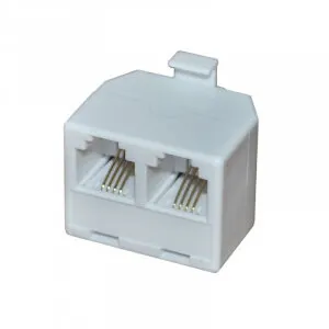 фото Двойник телефонный (штекер-2 гнезда)