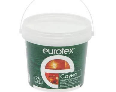 фото Лак акрилатный для бань и саун Евротекс 0,9 кг