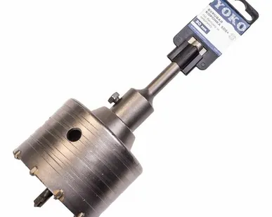 фото Буровая коронка SDS+ по бетону и кирпичу 80мм в сборе YOKO 109469