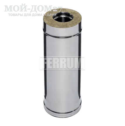 Фото №0 Сэндвич труба 0,5 метра 115х200 мм (430/0,8)