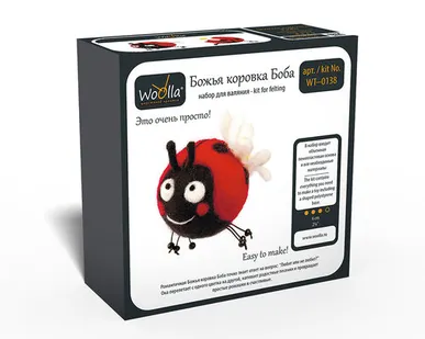 фото "Woolla" WT-0138 "Божья коровка Боба" набор для валяния .