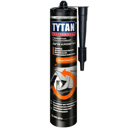 Фото №0 Герметик для кровли каучуковый коричневый 310 мл. TYTAN