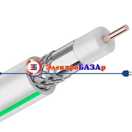 Фото №0 Кабель алюминий SAT 703 B +CU/AL белый Proconnect