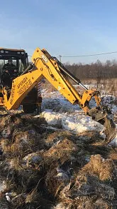 фото Аренда однозубого рыхлителя на базе экскаватора JCB 4CX