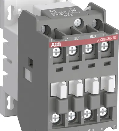 Фото №0 AX25-30-10-80 Контактор 3-х полюсный 25А AC3, с катушкой управления 220-230В АС ABB, 1SBL931074R8010