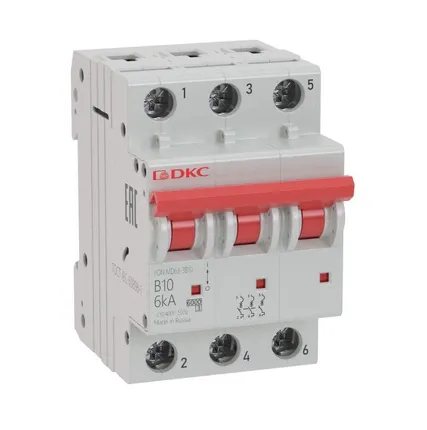 Фото №0 Выключатель автоматический модульный YON MD63-3C63-10 10кА DKC MD63-3C63-10