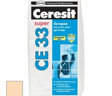 фото Затирка цементная Ceresit CE 33 Super Персик №28 2 кг