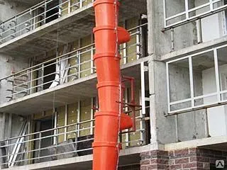 Фото №0 Мусоропровод строительный пластиковый