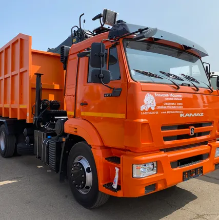 Фото №0 Ломовоз (Металовоз) с ГМУ шасси КАМАЗ 65115 привод 6х4, 2022г/в
