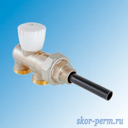 Фото №0 Узел инжекторный для подключения радиатора 1/2х100%х3/4 евроконус, вертикальная регулировка