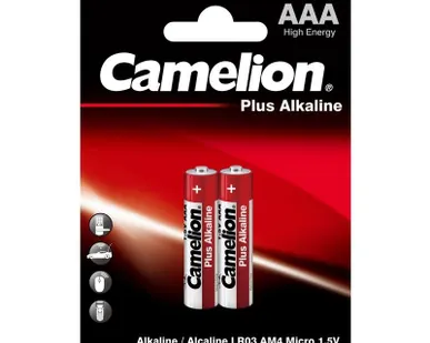 фото Батарейка алкалиновая AAA/LR03 BL-2, 2шт Camelion 1651