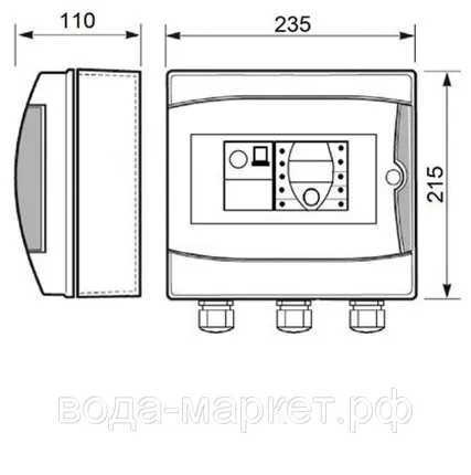 Фото №3 Панель управления фильтрацией Toscano ECO-POOL-B-230-D 10002580 (230В) с таймером, Bluetooth