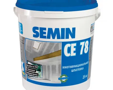 фото Шпатлевка SEMIN CE78 универсальная (синяя крышка) 25кг