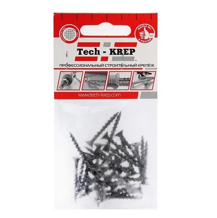 Фото №0 Саморез 3.8х32 гипсокартон-дерево (уп.30шт) пакет Tech-Krep 102371