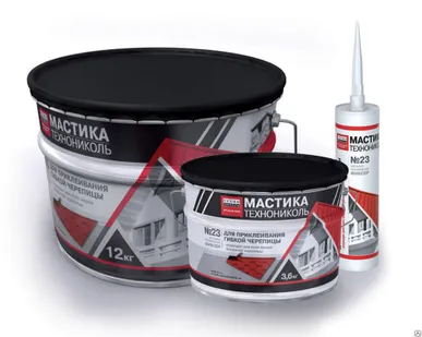 фото Мастика для гибкой черепицы ТЕХНОНИКОЛЬ №23 (Фиксер), 310 мл
