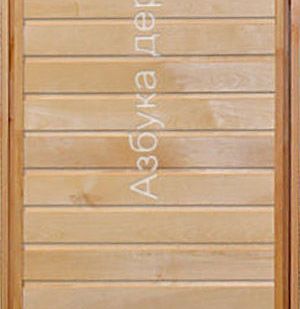фото Банная дверь из липы и кедра 1 DoorWooD