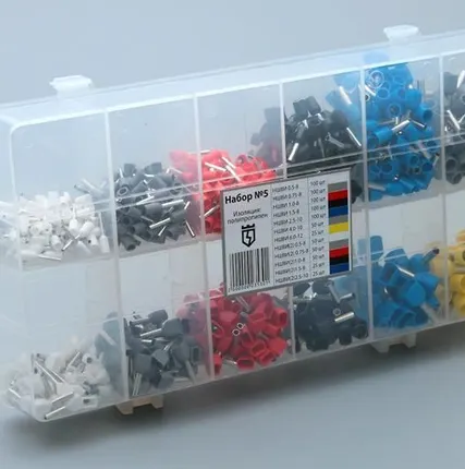 Фото №0 НШвИ Набор втулочных штыревых наконечников №5 (КВТ)