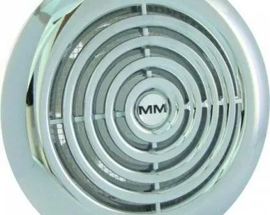 фото Осевой вентилятор MM 120 круглый хром с ОК MMotors JSC