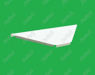 фото Полка внутренний угол 500мм, окрашенная, белая