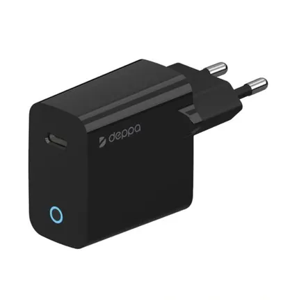 Фото №0 Сетевое зарядное устройство Deppa 20W USB-C 11429 Black
