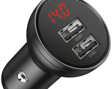 фото Автомобильная зарядка Baseus Digital Display